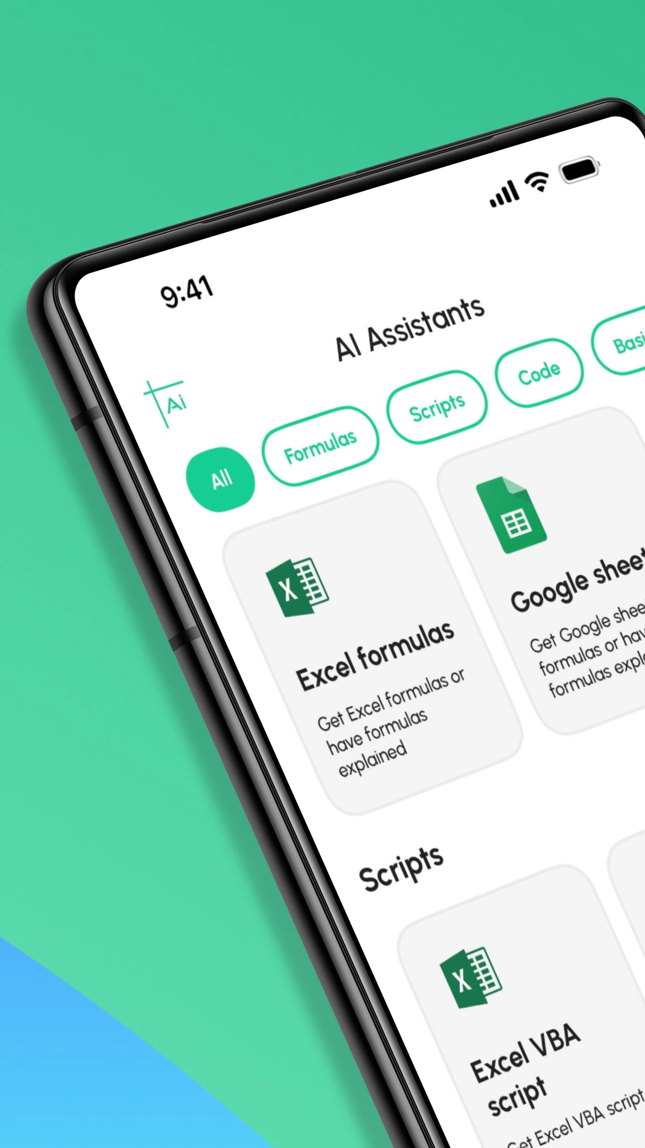 Sheets AI screenshot