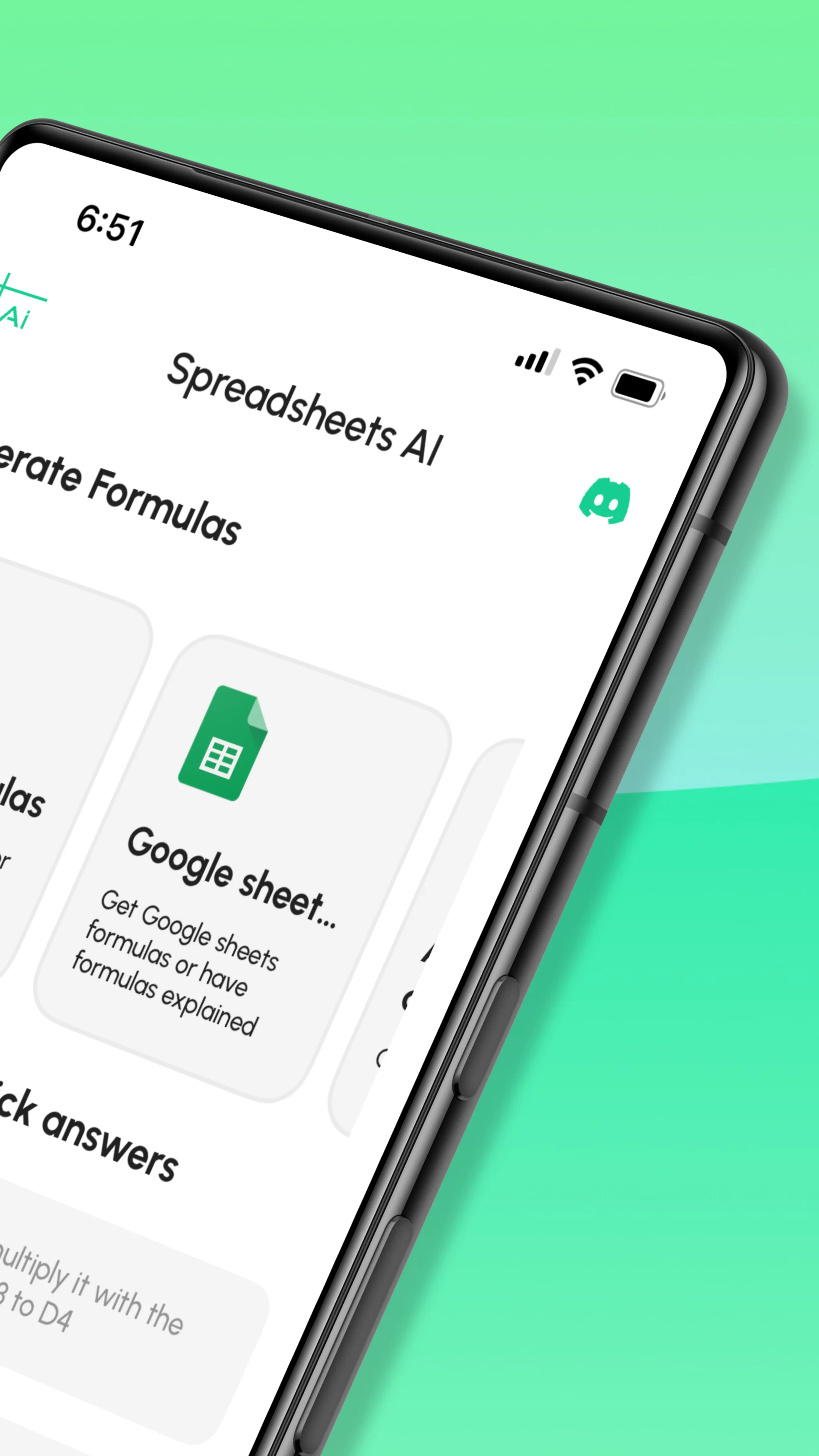 Sheets AI: Formula Generator screenshot