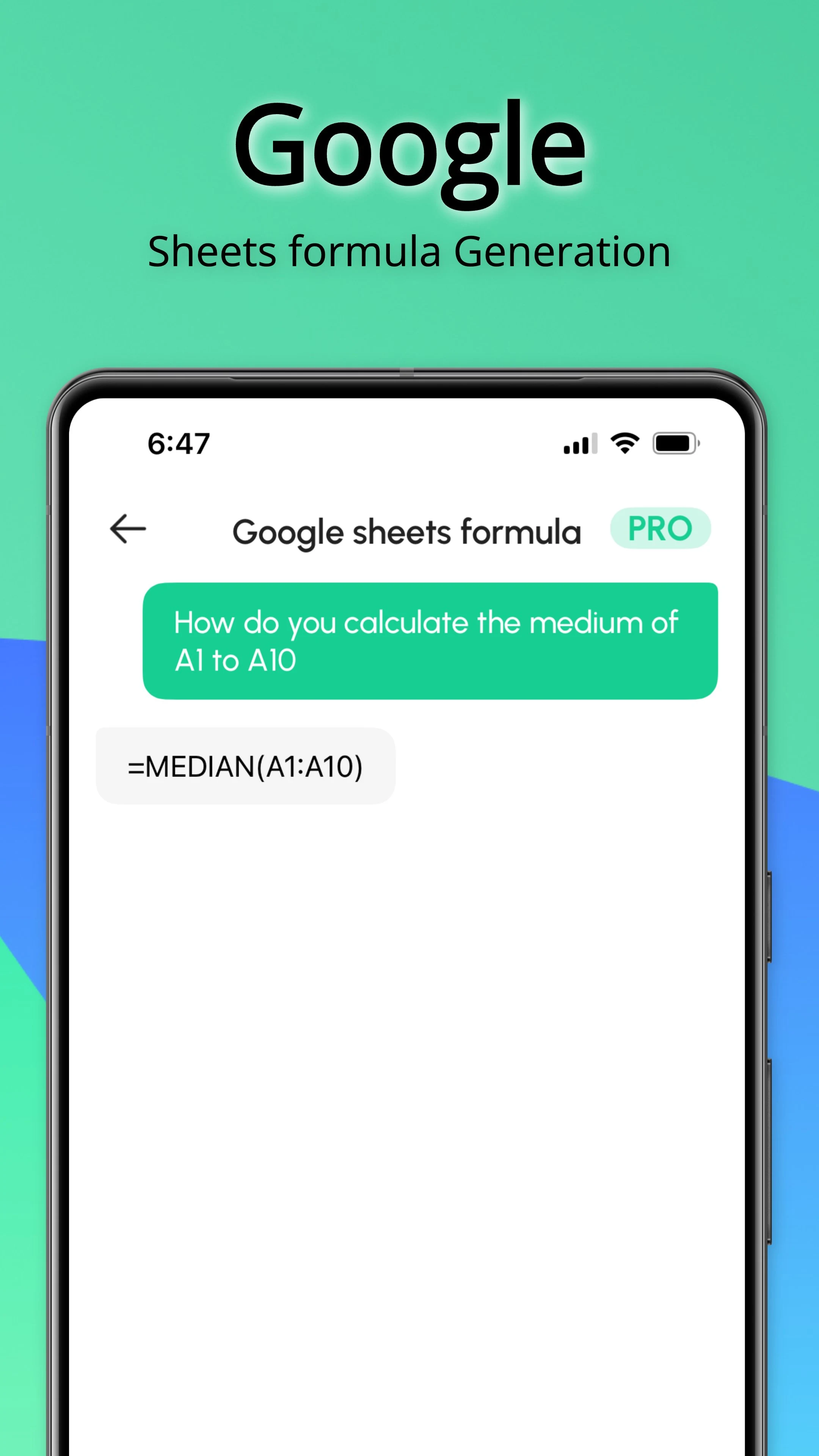 Sheets AI screenshot